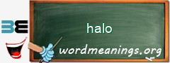 WordMeaning blackboard for halo